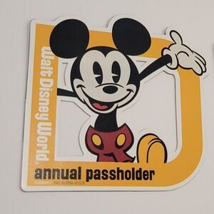 Walt Disney World Parks Mickey Mouse AP Annual Passholder Magnet 2021